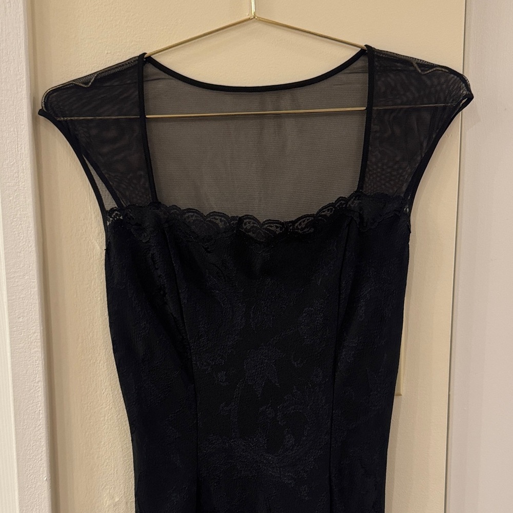90s Victoria Secret Black Midi Dress